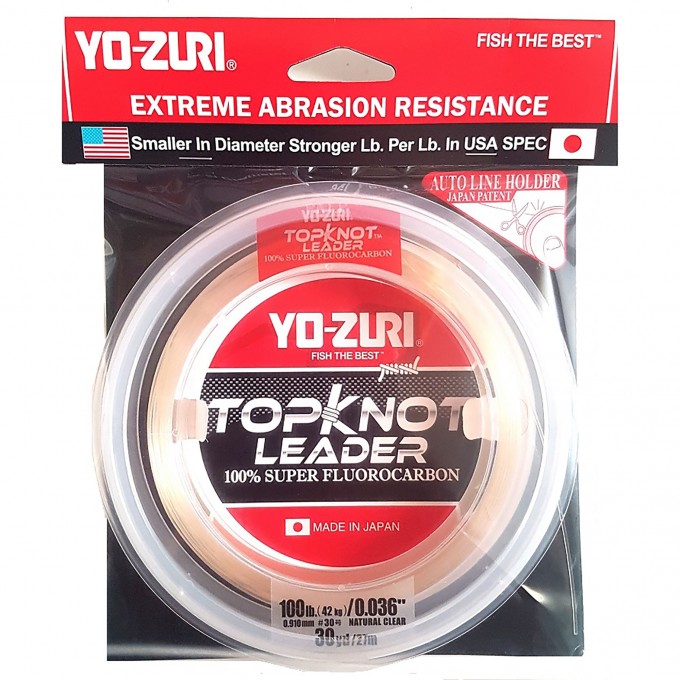 Леска YO-ZURI TOPKNOT LEADER FLUOROCARBON 100%30YDS 200Lbs (1.480mm) R1239-NC Леска YO-ZURI TOPKNOT LEADER FLUOROCARBON 100%30YDS 200Lbs (1.480mm) R1239-NC