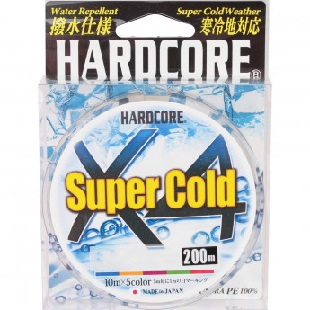 Шнур YO-ZURI PE HARDCORE X4 DUEL SUPER COLD PE 1.2 9.0кг 200м 5 COLOR Шнур YO-ZURI PE HARDCORE X4 DUEL SUPER COLD PE 1.2 9.0кг 200м 5 COLOR